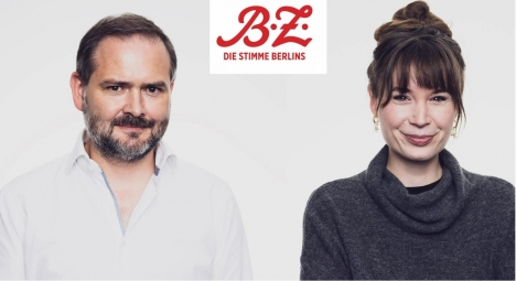 Jan Schilde und Larissa Hoppe bernehmen bei der B.Z. das Ruder - Foto: Axel Springer